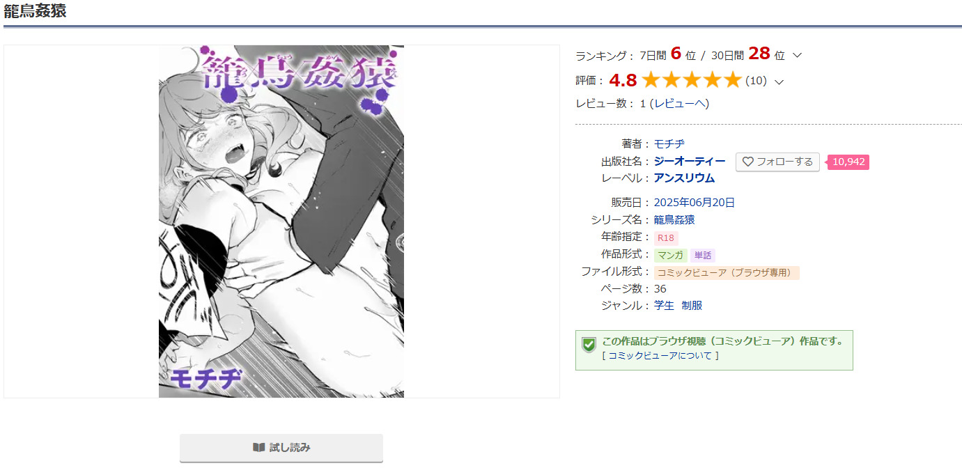 籠鳥姦猿DLsite